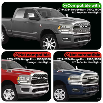 Dodge Ram 2500/3500 DRL Adapter for LED Headlights (2019-2024) - 0