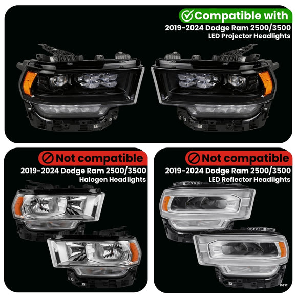 Dodge Ram 2500/3500 DRL Adapter for LED Headlights (2019-2024)