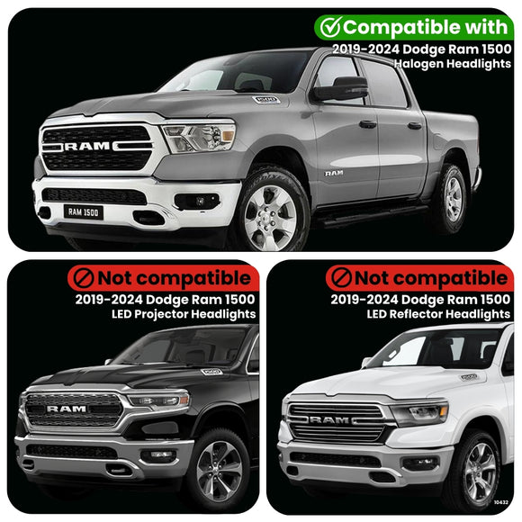 Dodge Ram 1500 Parking Lights Adapter for Halogen Headlights (2019-2024)