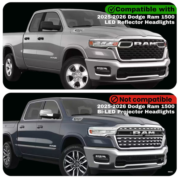Dodge Ram 1500 Dynamic Headlight Adapter for LED Reflector Headlights (2025-2026)