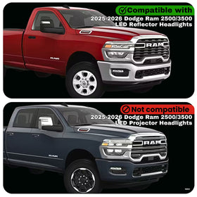 Dodge Ram 2500 & 3500 DRL Adapter for LED Reflector Headlights (2025-2026) - 0