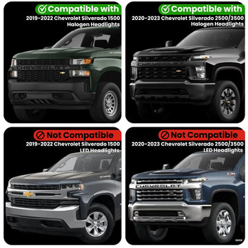 Chevrolet Silverado 1500-2500-3500 Parking Light Adapter For Halogen Headlights (2019-2023) - 0