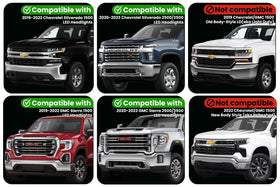 Chevrolet / GMC 1500-2500-3500 Dynamic LED Headlight Adapter (2019-2023) - 0