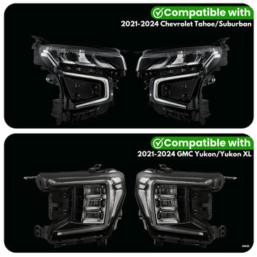 Chevrolet / GMC Tahoe, Suburban, Yukon, Yukon XL DRL Adapter for LED Headlights (2021-2024) - 0