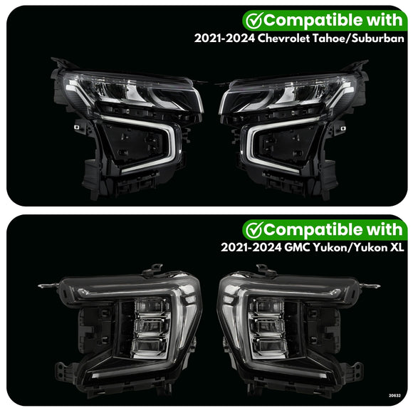 Chevrolet / GMC Tahoe, Suburban, Yukon, Yukon XL DRL Adapter for LED Headlights (2021-2024)