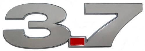 V6 Mustang 3.7L Chrome Fender Emblem (2011-2014)