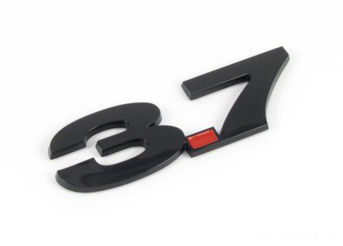 V6 Mustang 3.7L Black Fender Emblem (2011-2014)
