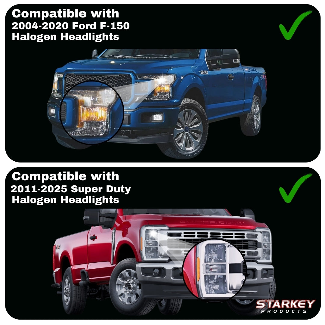 Ford F-Series Parking & Turn Signal Adapter for Halogen Headlights (2004-2025) - 0