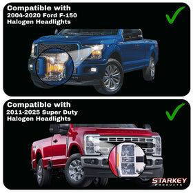 F-Series Parking & Turn Signal Adapter for Halogen Headlights (2004-2025) - 0