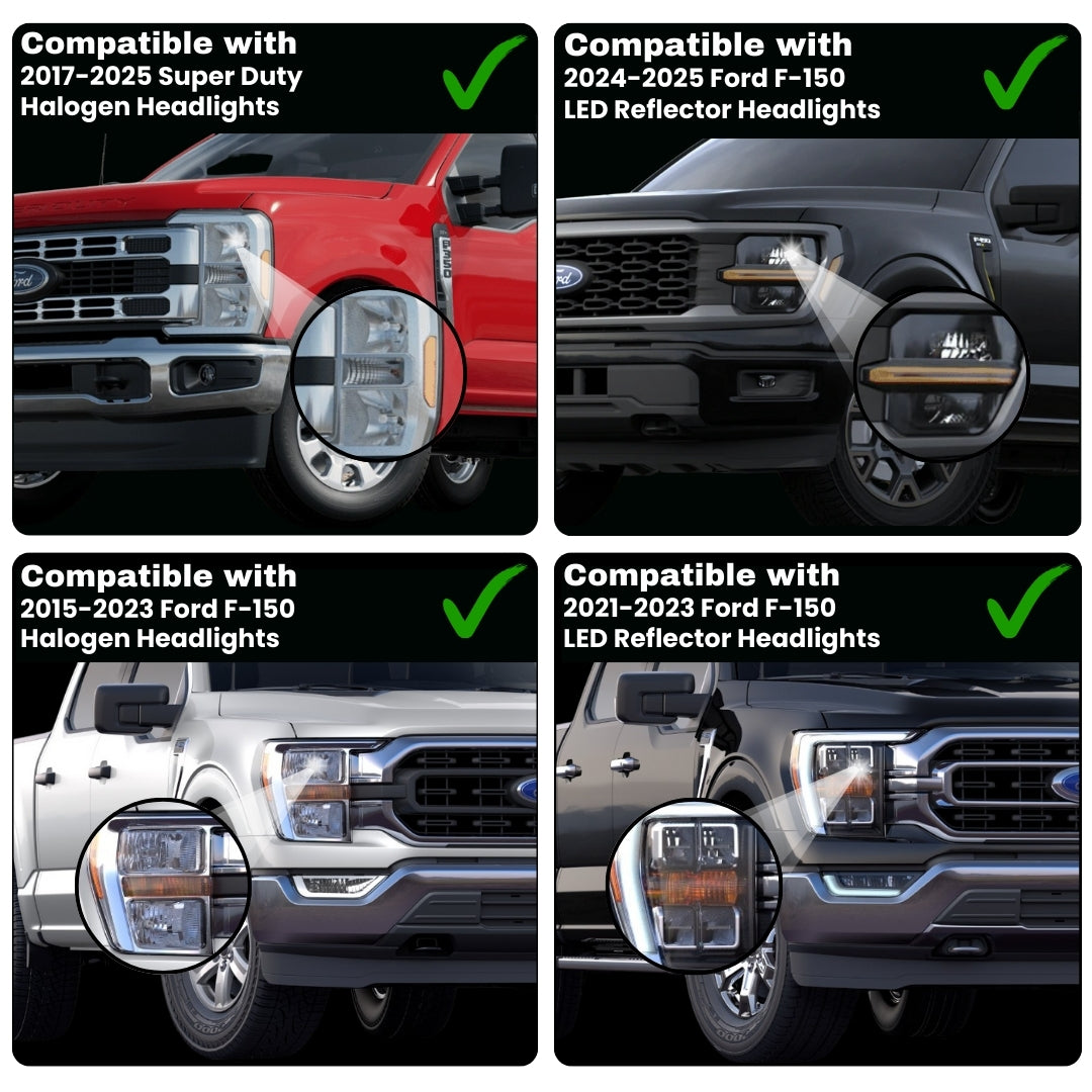 Ford F-Series Parking Lights Adapter for Headlights (2015-2025) - 0