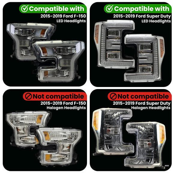 Ford F-Series Parking Lights Adapter for LED Headlights (2015-2019)