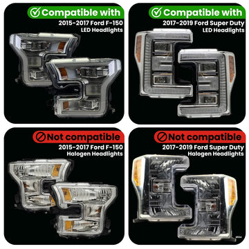 Ford F-Series Dynamic LED Headlight Adapter (2015-2019) - 0