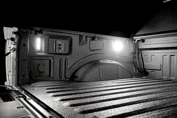 Truck must have factory bed lighting system or Starkey OEM-Style Bed Lighting Kit already installed. 