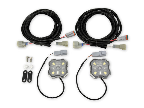 Included: Bed Lighting Expansion Wiring Harness (2), LED Light Pod (2), Relocation Bracket & Hardware (2), 5 Year Limited Warranty
