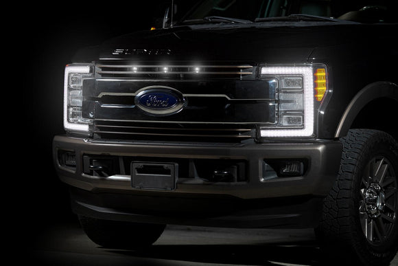 Want to add an aggressive look to the front of your Super Duty? Similar to the lighting on the Ford Raptor, our lighting kit installs in a matter of minutes and adds a unique look to your truck! 
