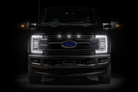 Buy white Ford Super Duty Raptor Style Grille Lights Kit (2017-2019)