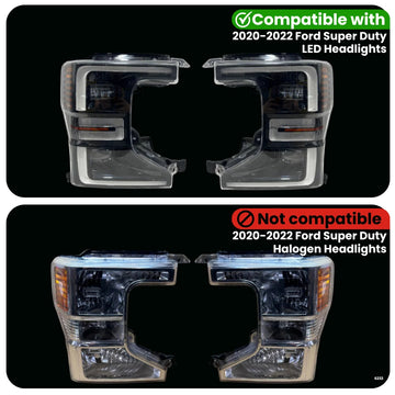 F-Series Super Duty Parking Lights Adapter for LED Headlights (2020-2022) - 0