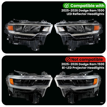 Dodge Ram 1500 Parking Lights Adapter for LED Reflector Headlights (2025-2026) - 0