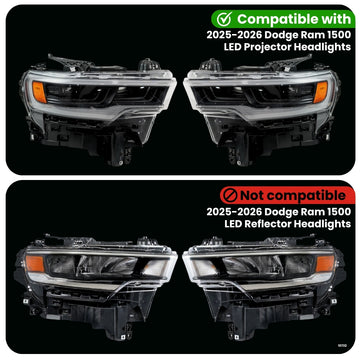 Dodge Ram 1500 DRL Adapter for LED Projector Headlights (2025-2026) - 0