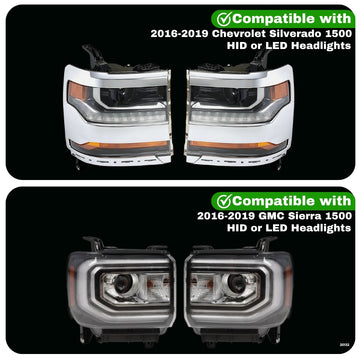 Chevrolet / GMC Silverado & Sierra 1500 Parking Light Adapter for HID/LED Headlights (2016-2019) - 0