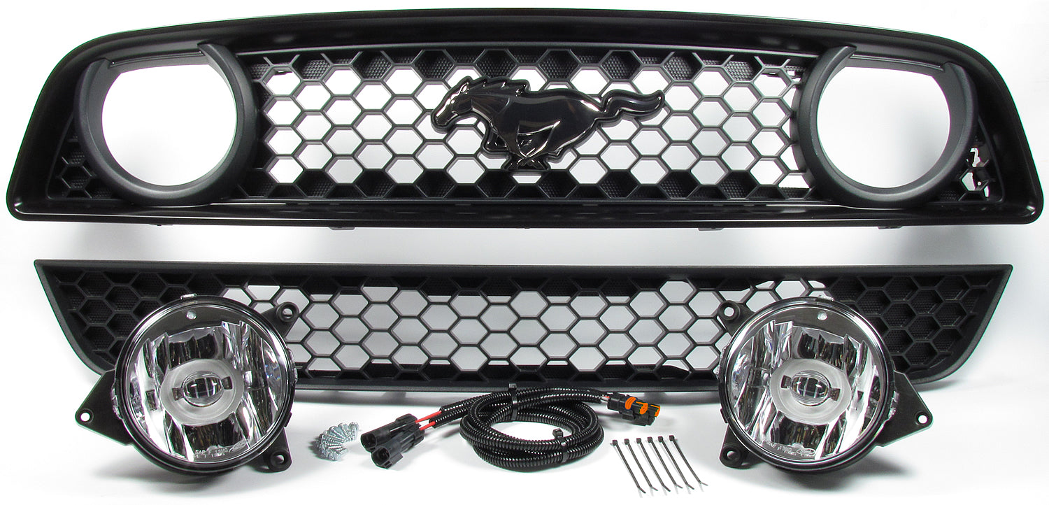 Mustang GT-Style Fog Light Conversion Kit - Fits V6 and GT/CS (2013-2014) - 0