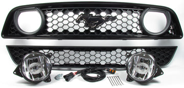 Mustang GT-Style Fog Light Conversion Kit - Fits V6 and GT/CS (2013-2014) - 0