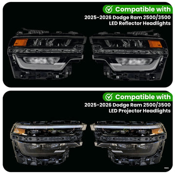 Dodge Ram 2500 & 3500 DRL Adapter for LED Headlights (2025-2026) - 0