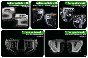 Chevrolet / GMC 1500-2500-3500 & Canyon Parking Light Adapter for Headlights (2022-2026) - 0