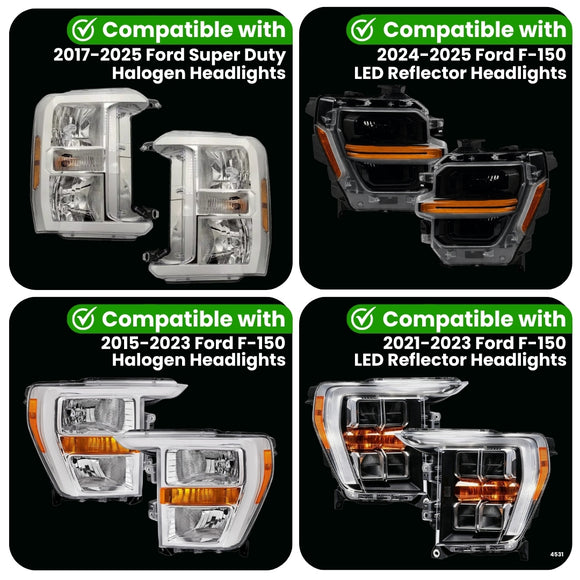Ford F-Series Parking Lights Adapter for Headlights (2015-2025)