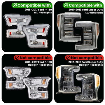 Ford F-Series Dynamic LED Headlight Adapter (2015-2019) - 0