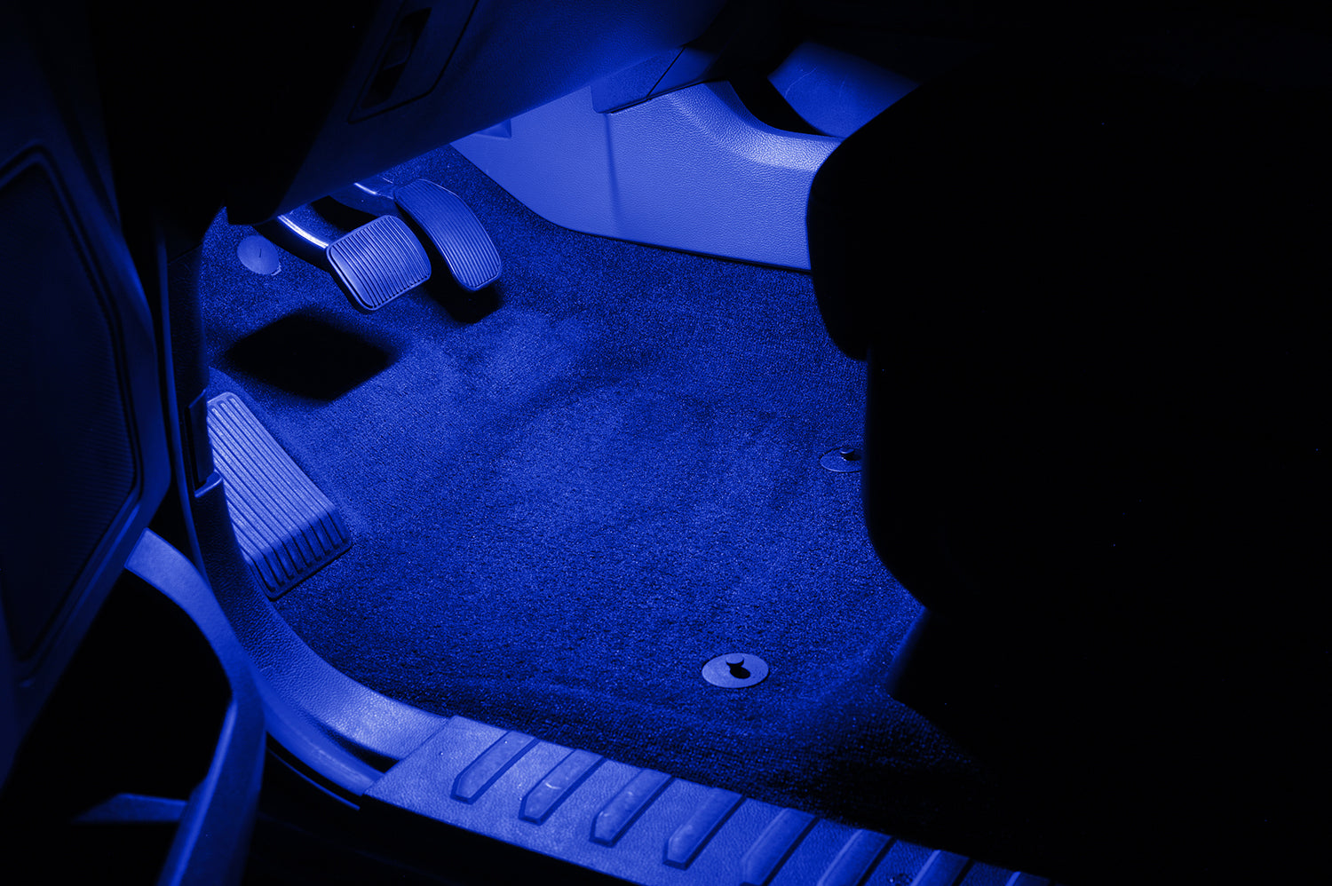 Buy blue Ford F-Series 4-LED Footwell Lighting Kit - Fits All (2009-2025)