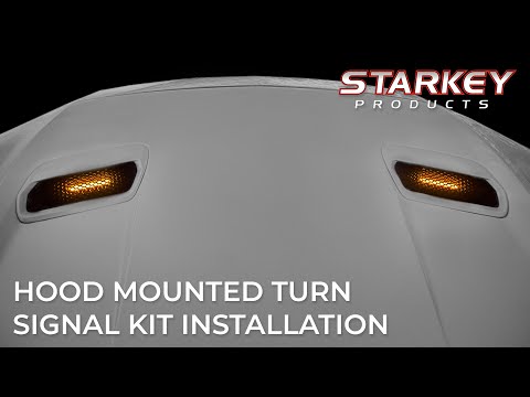 Ford Mustang Hood Mounted Turn Signal Kit - Fits (2018-2023)-3